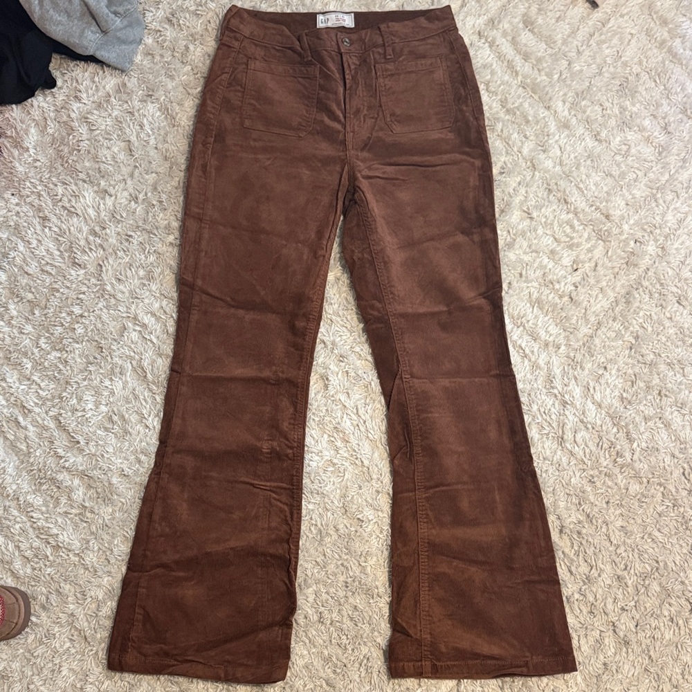 GAP Brown Flare Corduroy Women's Pants